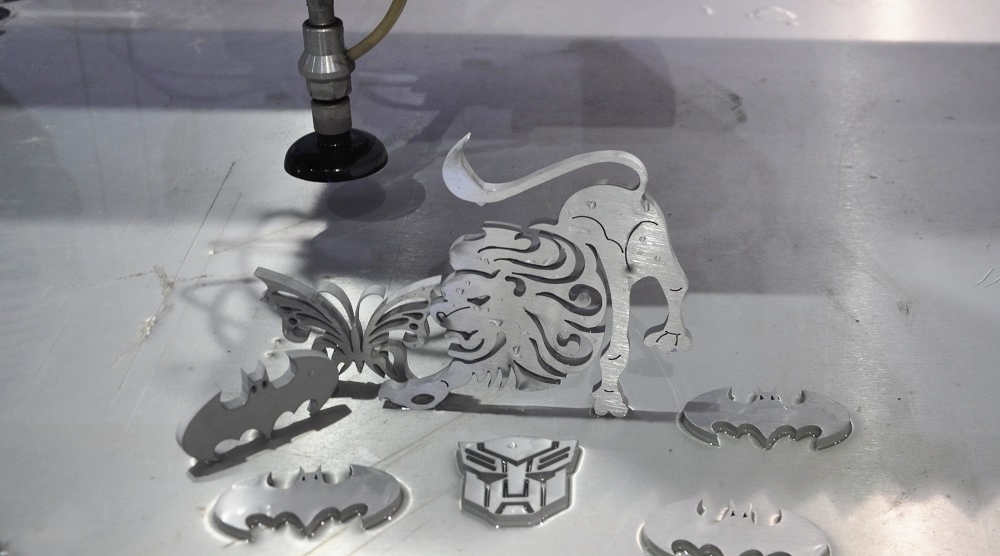 5 axis waterjet metal cutting samples